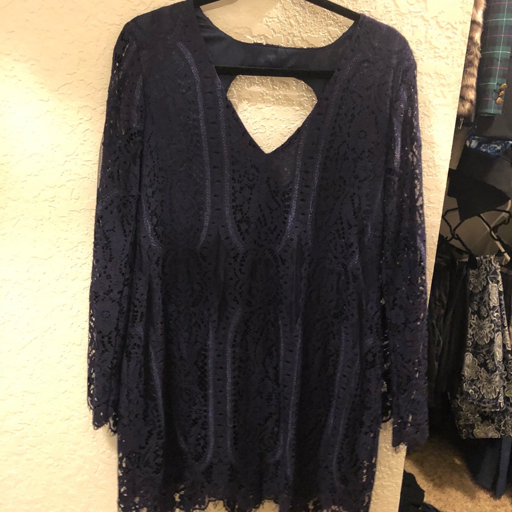 Navy Blue lace dress